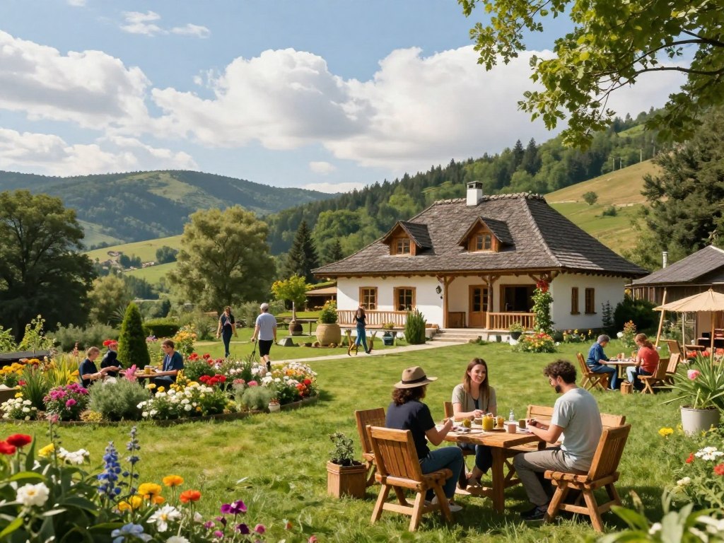 locuri cu mult spațiu verde